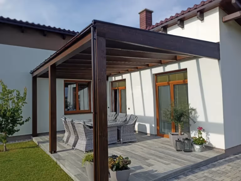 Pergola Miláno po realizácii v lokalite Tábor, Slovensko