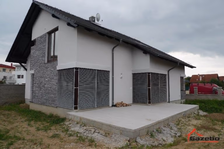 Pergola Rio pred realizáciou v lokalite Senec, Slovensko