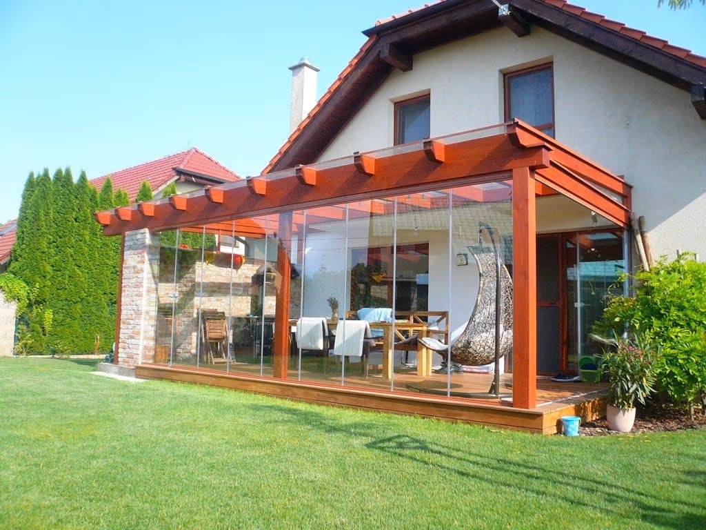 Drevená zimná záhrada Wood Garden na terase rodinného domu